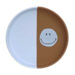 LASSIG Silikonski tanjir Happy Rascals Smile sky blue - Image 4