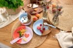 LASSIG Silikonski tanjir Happy Rascals Heart lavander - Image 3