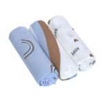 Heavenly soft Swaddle L Happy Rascals sky blue