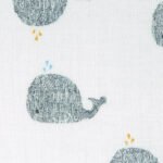 Heavenly soft Swaddle L Little Water Whale - Image 5
