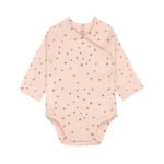 Bodi dugih rukava GOTS puder pink