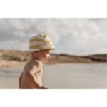 LITTLE DUTCH Reversible sun hat Honey Yellow / Ocean Treasure size 1 - Image 2