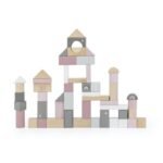 Label Label drvena igračka, Blokovi 50 komada, Pink