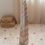 LITTLE DUTCH Kartonske kocke za slaganje, piramida- Fairy Garden