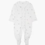 LIVLY Roses And Ribbons Sara Footie - White