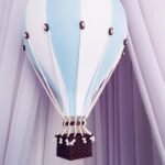 Dekorativni balon veličina M-svijetlo plavi/bijeli