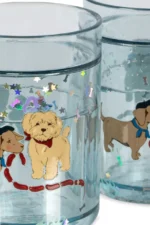 Konges Sløjd Set od 2 čaše sa šljokicama kuce - Image 3