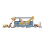 LITTLE DUTCH Drvena kutija za alat - Plava - Osnovni pribor