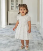 LIVLY Florals Rosie Haljina – Bijela / 3-6 meseci - Image 5