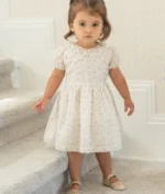 LIVLY Florals Rosie Haljina – Bijela / 3-6 meseci - Image 3