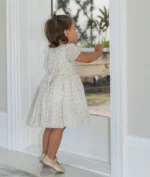 LIVLY Florals Rosie Haljina – Bijela / 3-6 meseci - Image 4