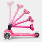 Mini Micro Deluxe Foldable LED Pink trotinet - Image 3