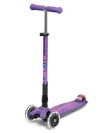 Maxi Micro Deluxe Foldable LED Purple Trotinet