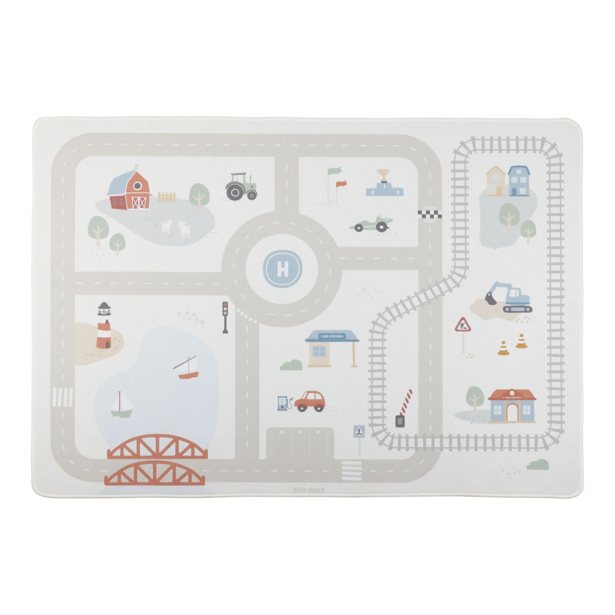 0032934_car-playmat-ld2550-product-1-shopify-square LITTLE DUTCH Podloga za igru sa autićima - Image 1