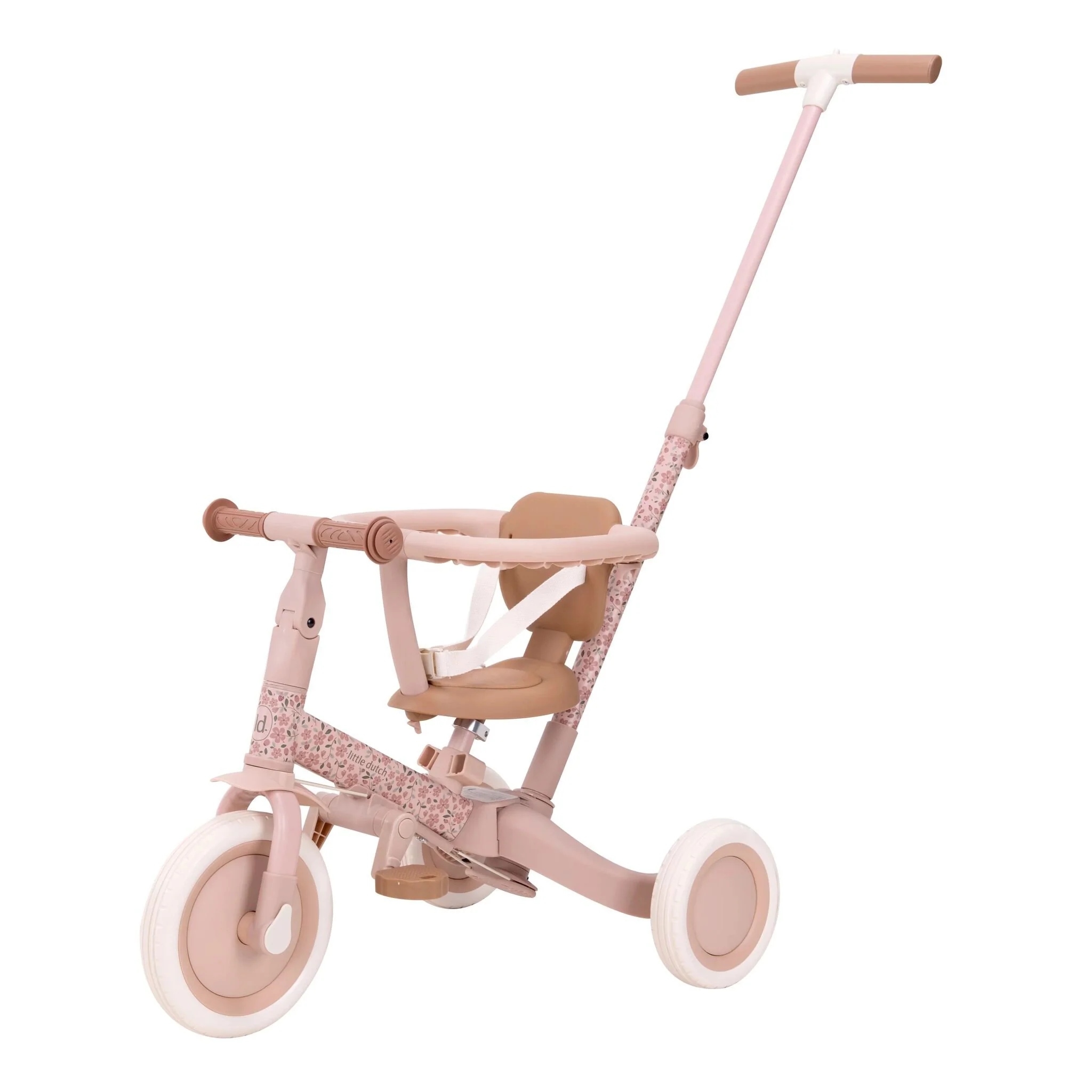 0028879_4-in-1-driewieler-pink LITTLE DUTCH Tricikl-rozi - Image 1