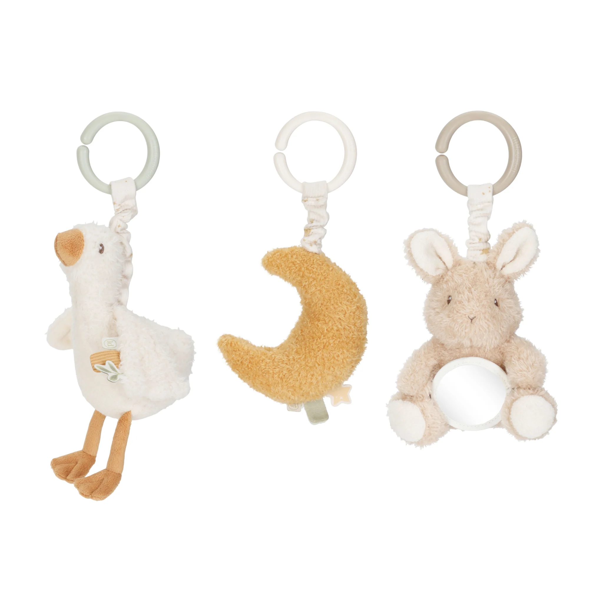 0029848_trilfiguren-set-meerkleurig-newborn-naturals LITTLE DUTCH Set vibrirajućih figura - Višebojni - Newborn Naturals - Image 1