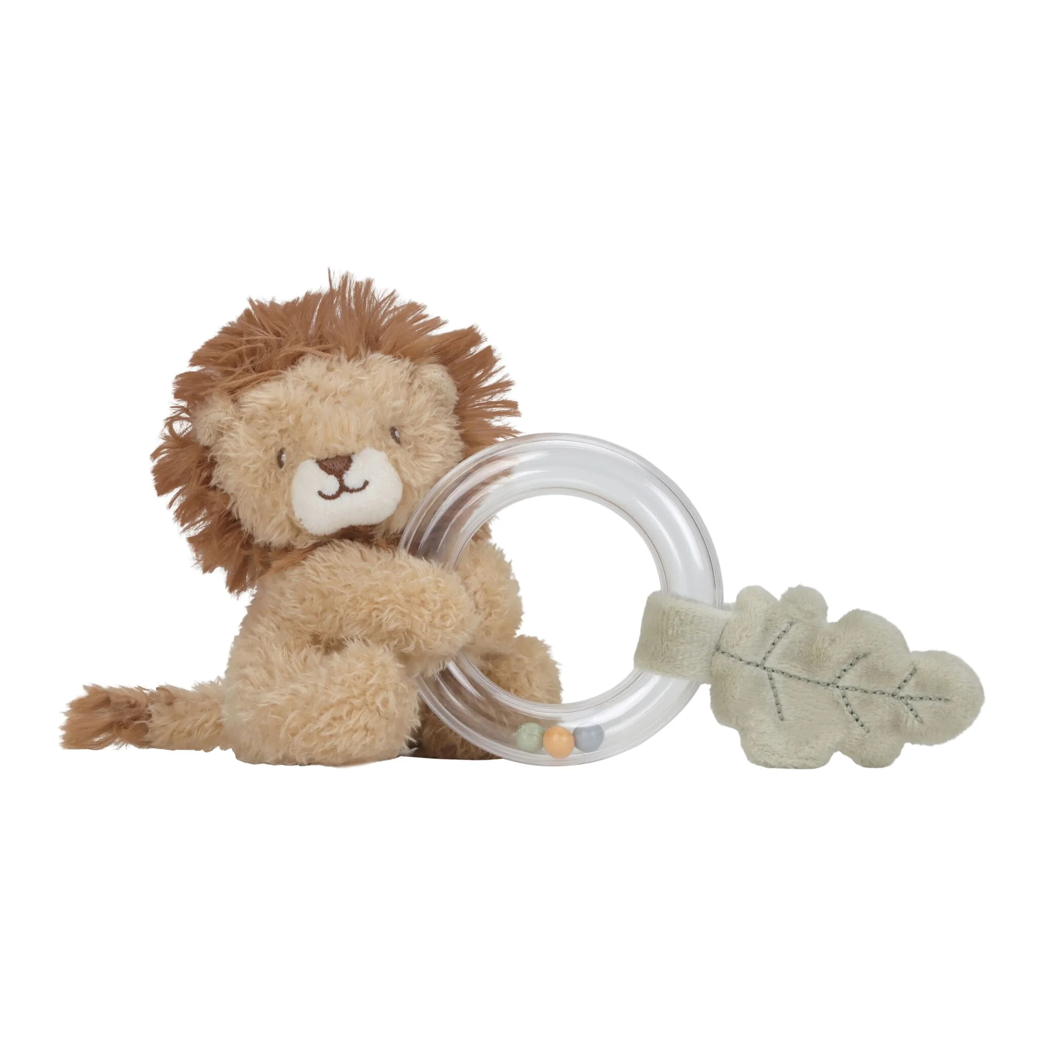 0034439_ring-rattle-lion-yellow-ld8314-product-1-shopify-square LITTLE DUTCH Zvečka-lav - Image 1