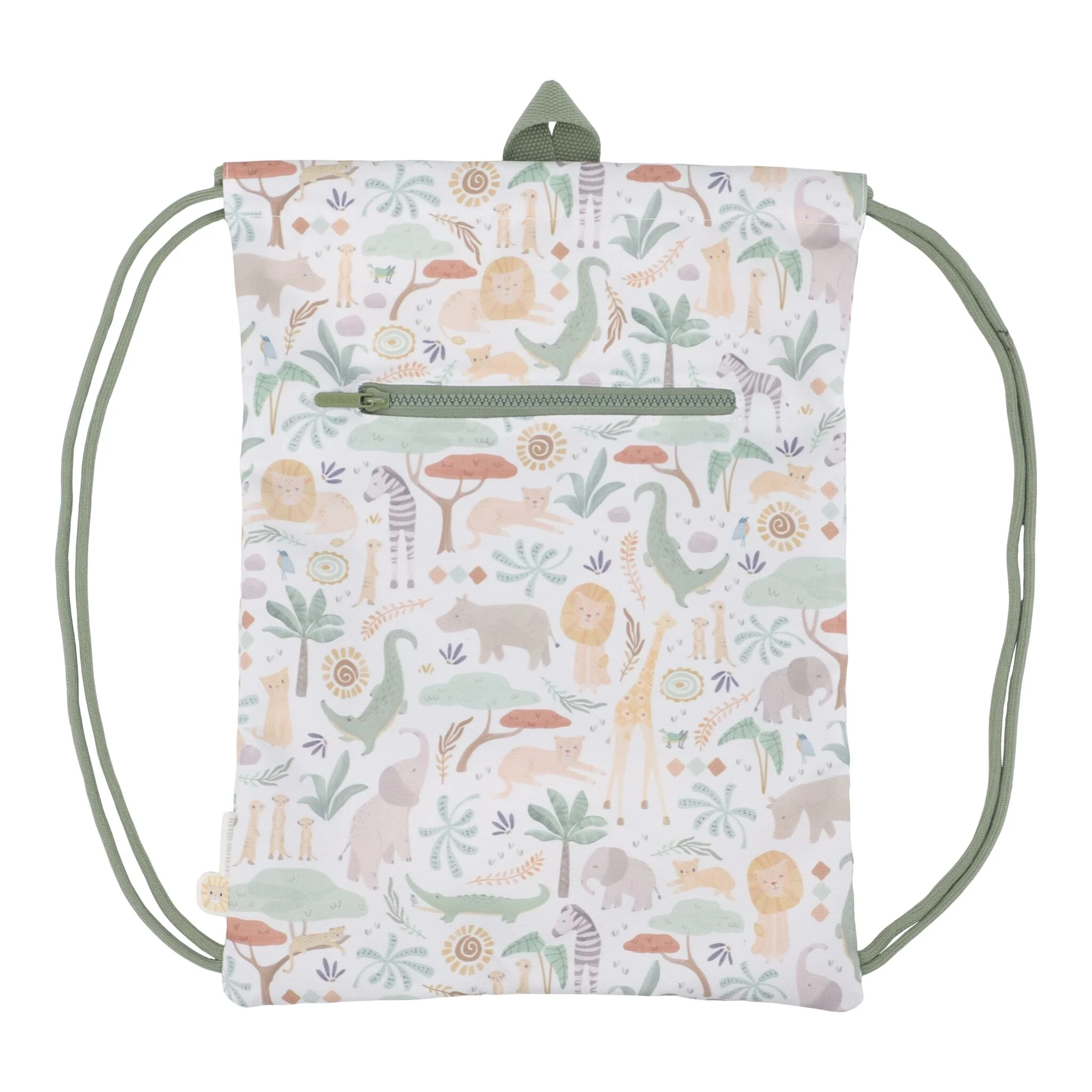 0034838_gym-bag-white-ld4923-product-2-shopify-square LITTLE DUTCH Torba za sport - Safari Friends - Image 1